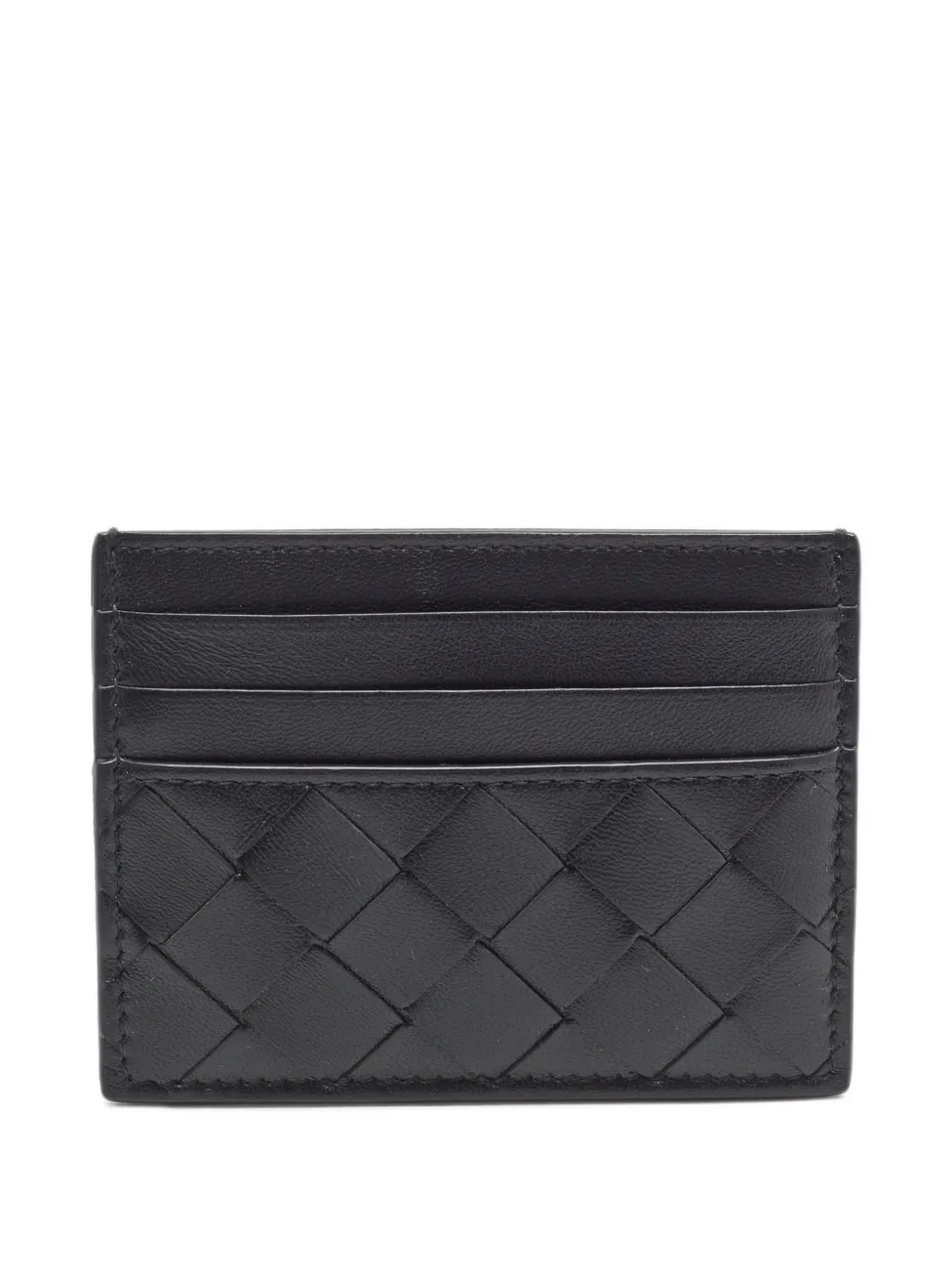 Bottega Veneta Pre-Owned Kartenetui mit Intrecciato-Muster - Schwarz