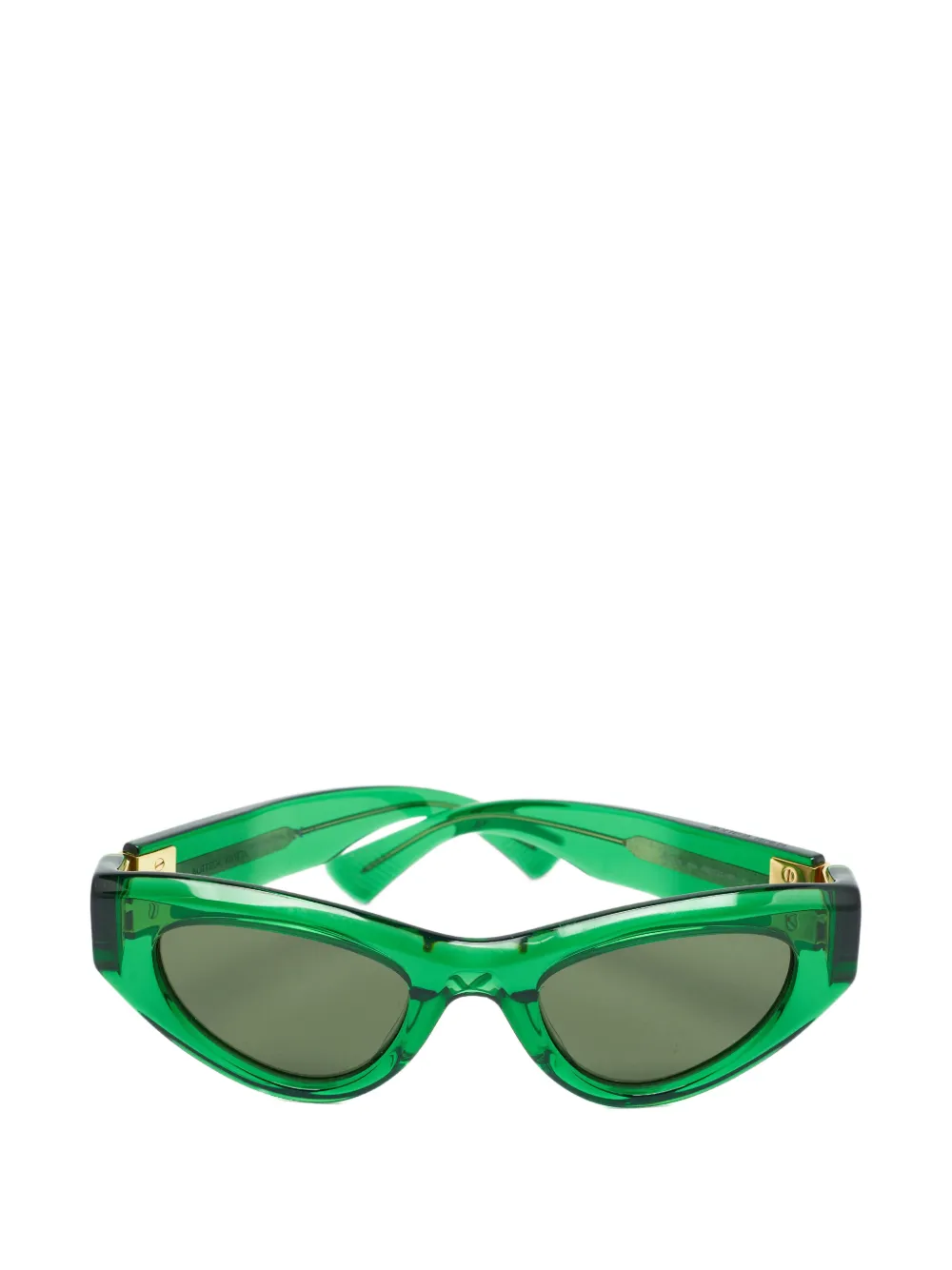 Bottega Veneta Pre-Owned BV1142S cat-eye sunglasses - Grün