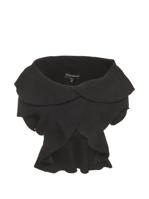 Emporio Armani Pre-Owned haut drapé en maille