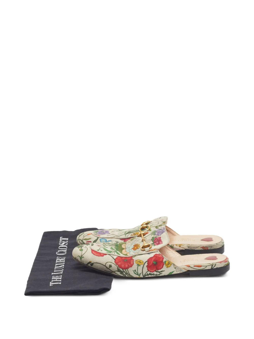 Gucci Pre-Owned mules Princetown Flora en toile - Tons neutres