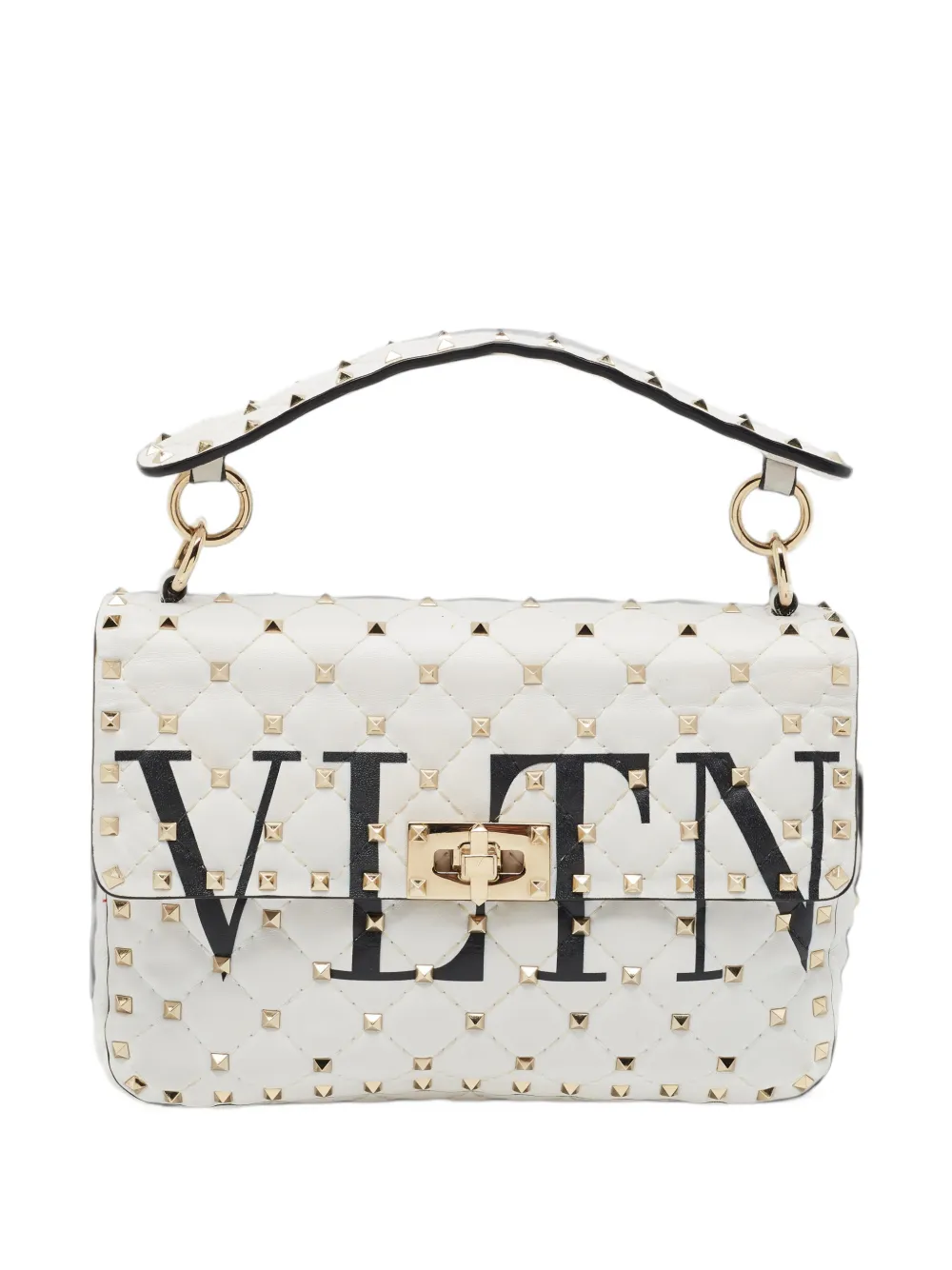 Valentino Garavani Pre-Owned medium Rockstud Spike VLTN shoulder bag - Weiß