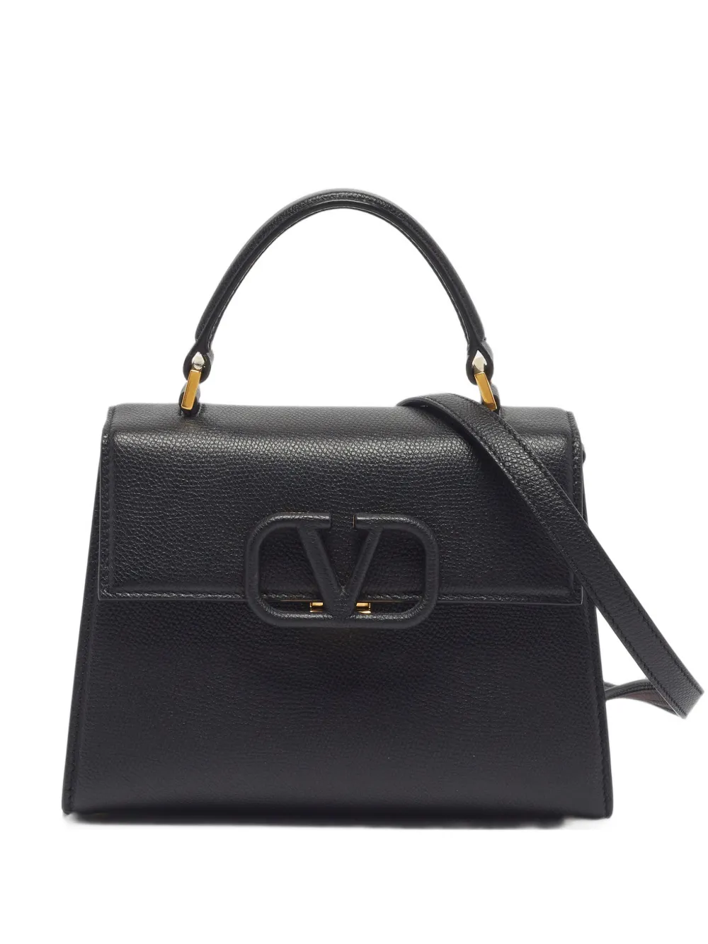 Valentino Garavani Pre-Owned small VSling leather tote bag - Schwarz