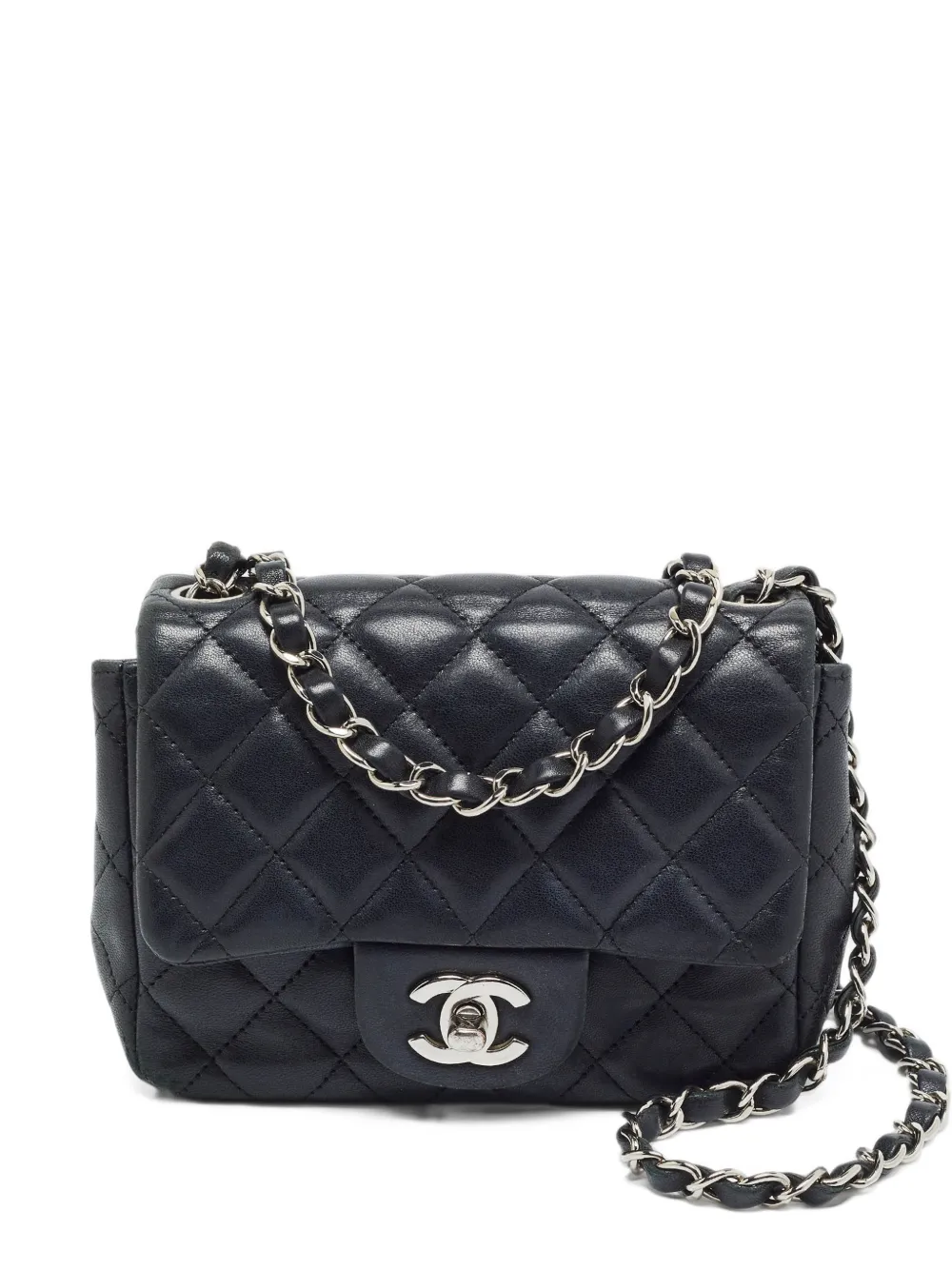 CHANEL Pre-Owned 2020 mini Classic Square flap bag - Black