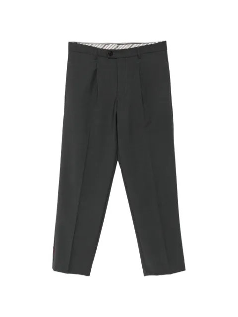 AMARANTO  pleated straight-leg tailore trousers