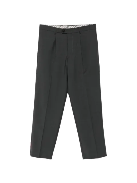 AMARANTO pleated straight-leg tailore trousers