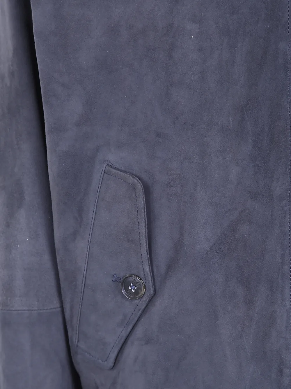 Baracuta G9 Harrington leren jack Blauw