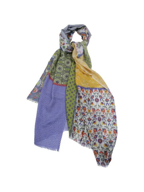Leathersmith of London floral-print wool scarf