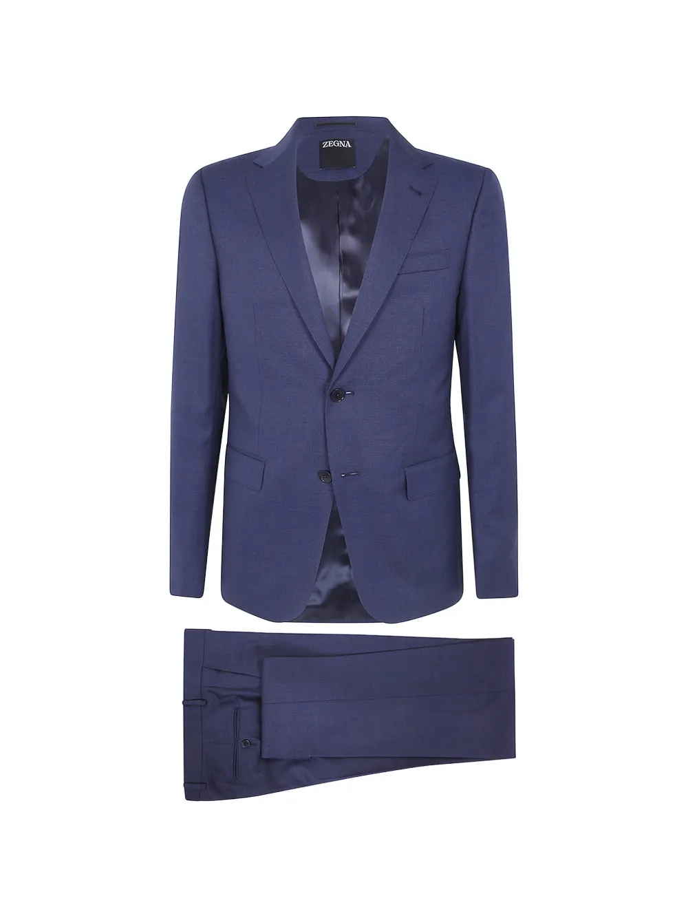 Zegna wool single-breasted suit - Blu