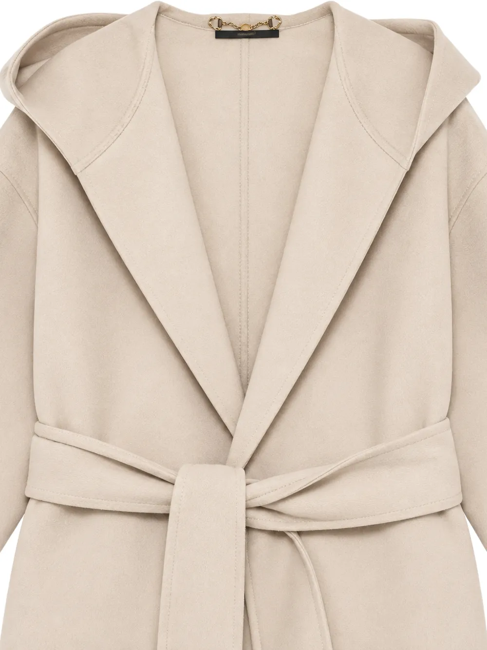 Gucci Pre-Owned hooded wrap coat - Toni neutri