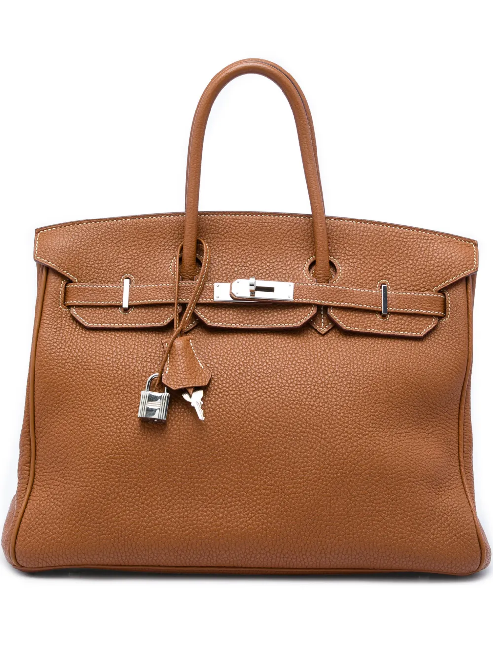 Hermès Pre-Owned 2010 Togo Birkin Retourne Handtasche 35cm - Braun