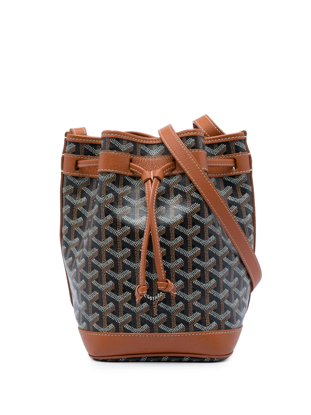 Goyard Pre-Owned sac seau Petite Flot en toile Goyardine (2022) - Noir Goyard Pre-Owned sac seau Petite Flot en toile Goyardine (2022) - Noir