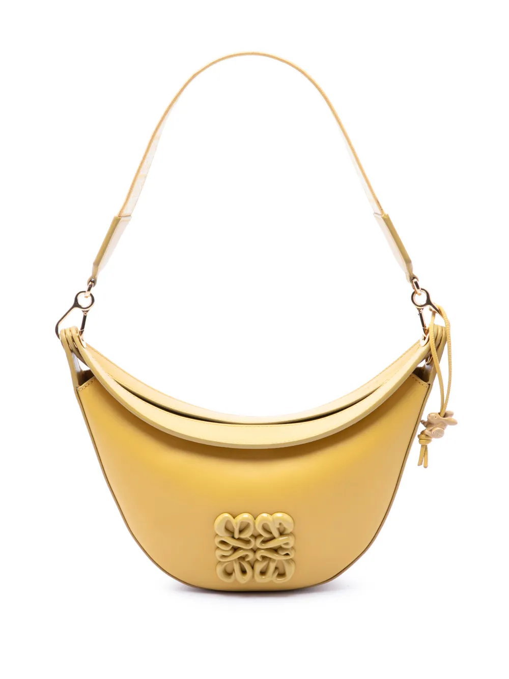 Loewe Pre-Owned sac hobo Anagram Luna petit modèle en cuir (2022) - Jaune