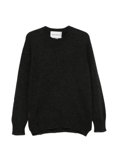 AMARANTO ribbed-trim sweater