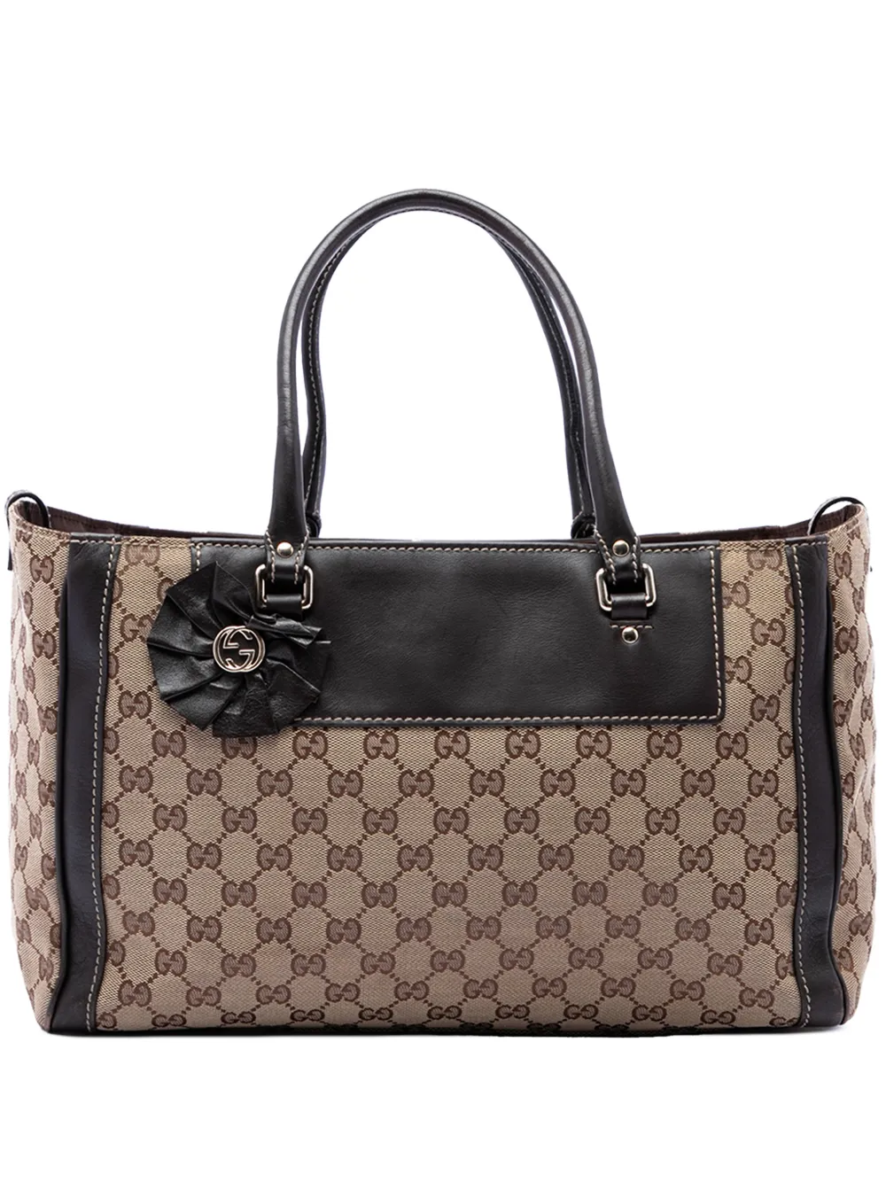 Gucci Pre-Owned 2016-2026 GG Trophy Tote Bag aus Canvas - Braun