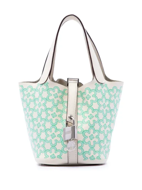 Hermès Pre-Owned 2022 Micro Swift Lucky Daisy Picotin Lock 14 handbag