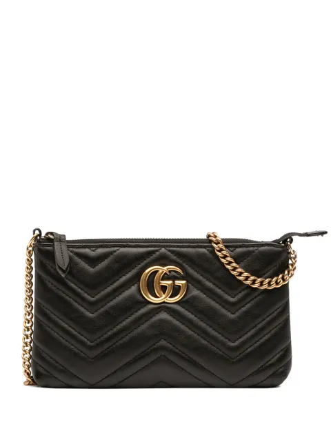 Gucci Pre-Owned bolsa crossbody Wallet On Chain mini de piel en Matelasse con GG Marmont 2000-2015