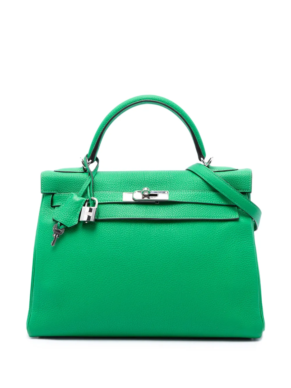 Hermès Pre-Owned 2013 Togo Kelly II Retourne 32 satchel - Green