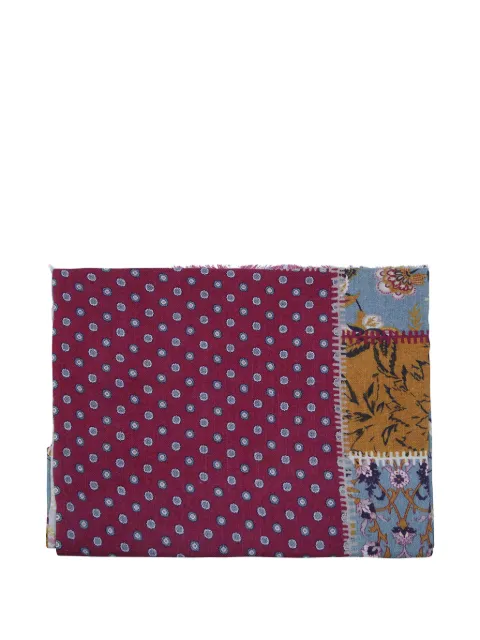 Leathersmith of London patchwork floral-print scarf