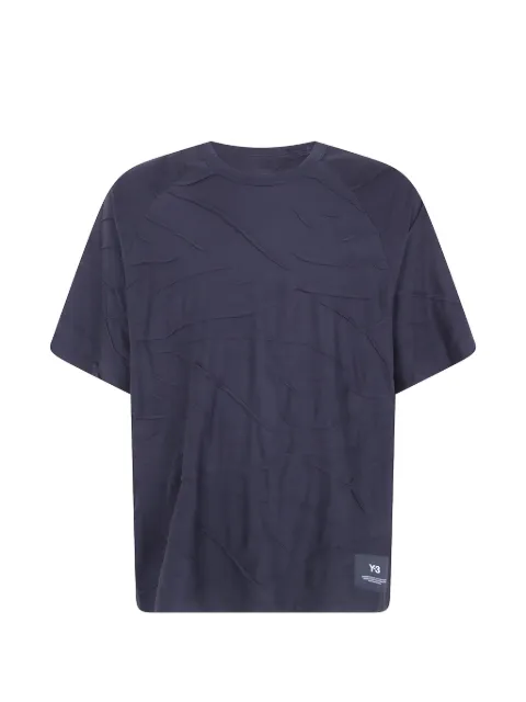 Y-3 playera manga corta con cuello redondo