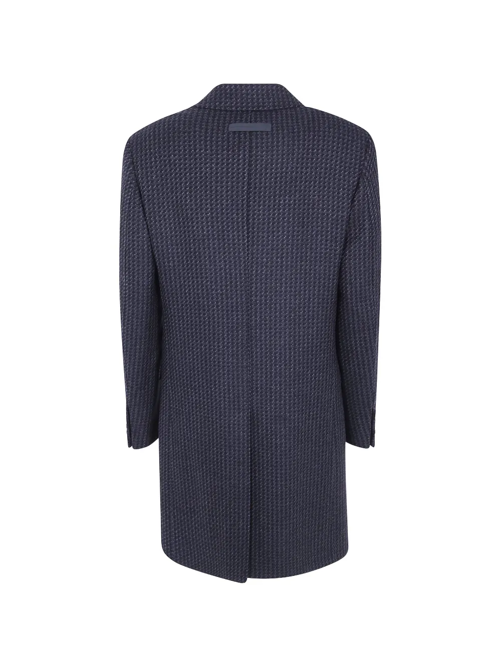 Zegna Wollen jas met dubbele rij knopen Blauw
