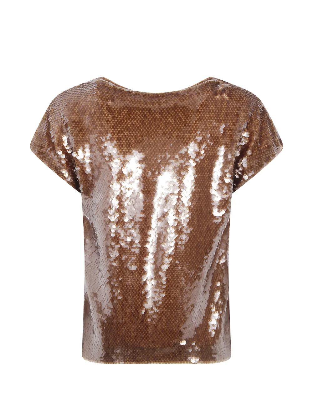 Alberta Ferretti T-shirt met pailletten Bruin