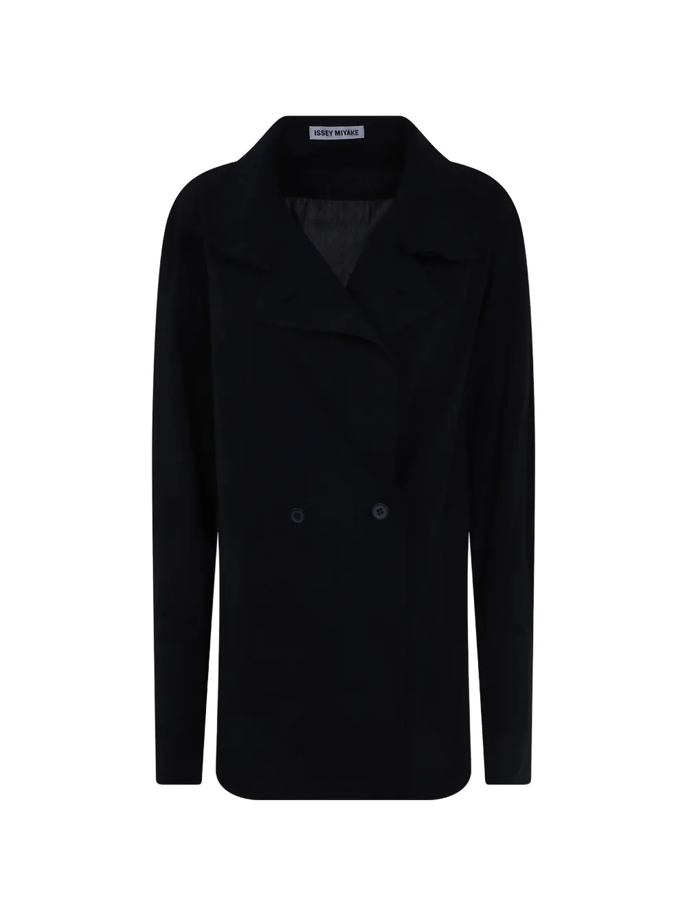 Issey Miyake Monsieur double-breasted notched-lapel shirt