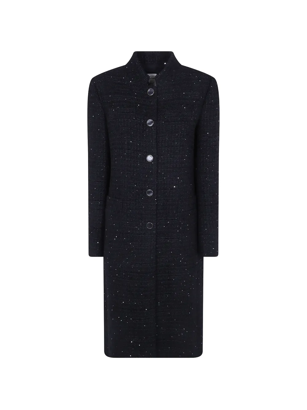 Semicouture Phillis sequin-embellished single-breasted coat - Nero
