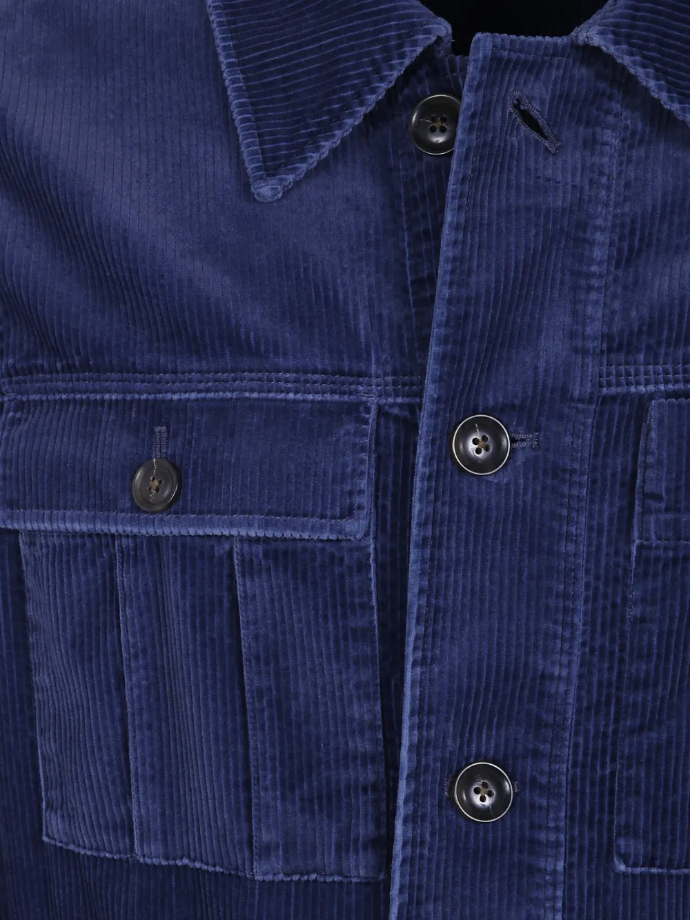 PS Paul Smith Ribfluwelen jack met zakdetail Blauw
