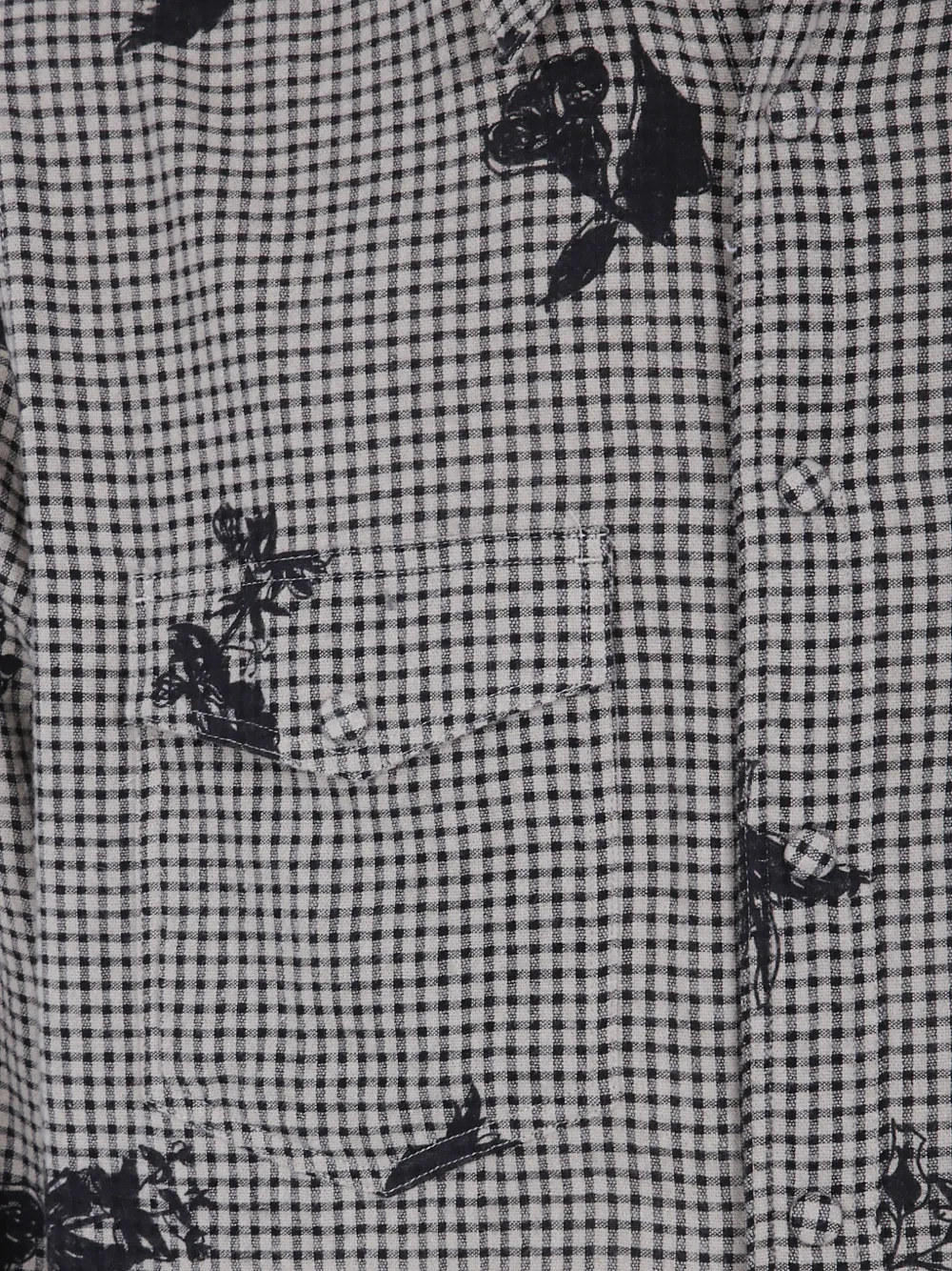 PS Paul Smith Gingham overhemd met bloemen-print Beige