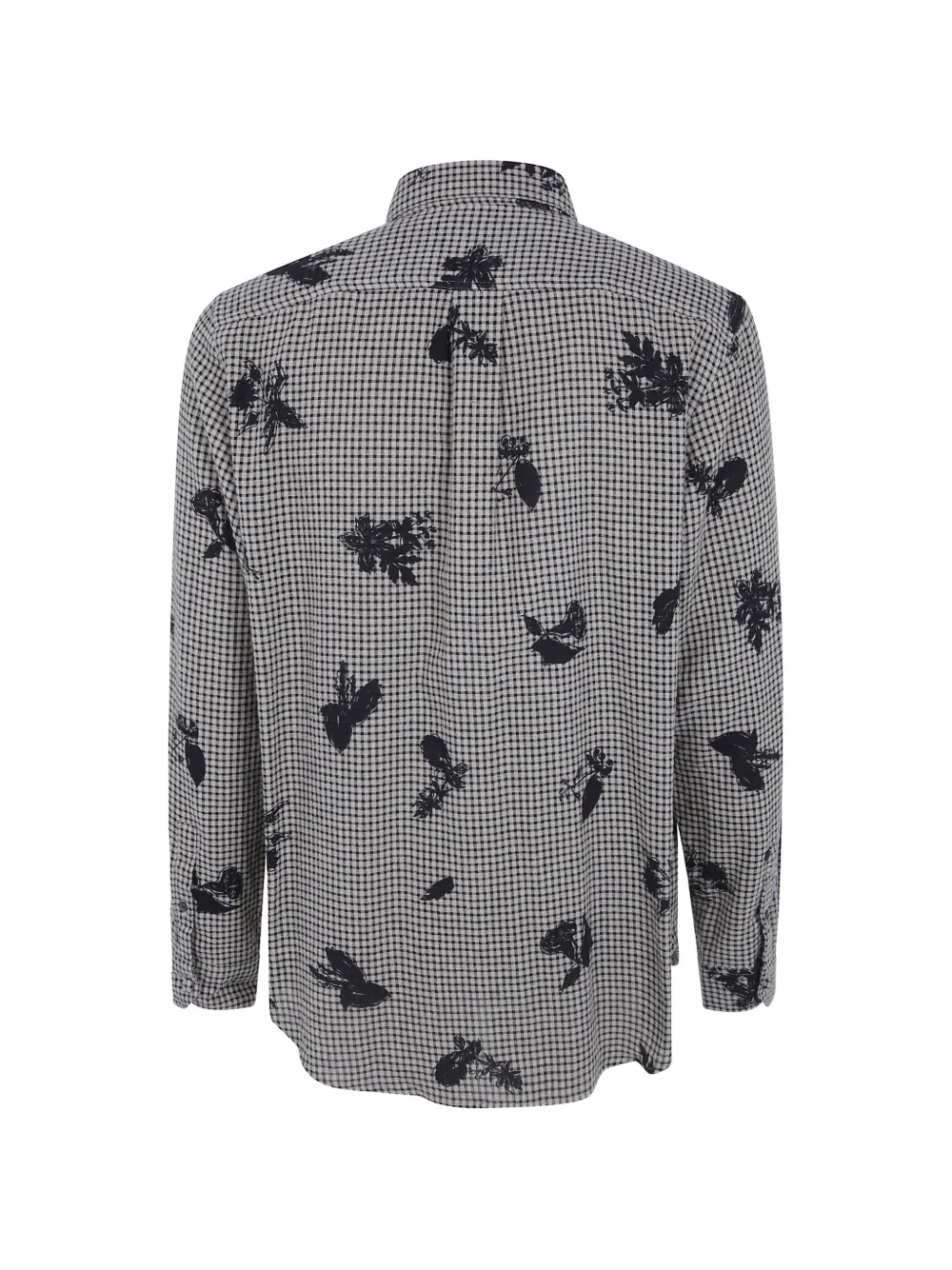 PS Paul Smith Gingham overhemd met bloemen-print Beige