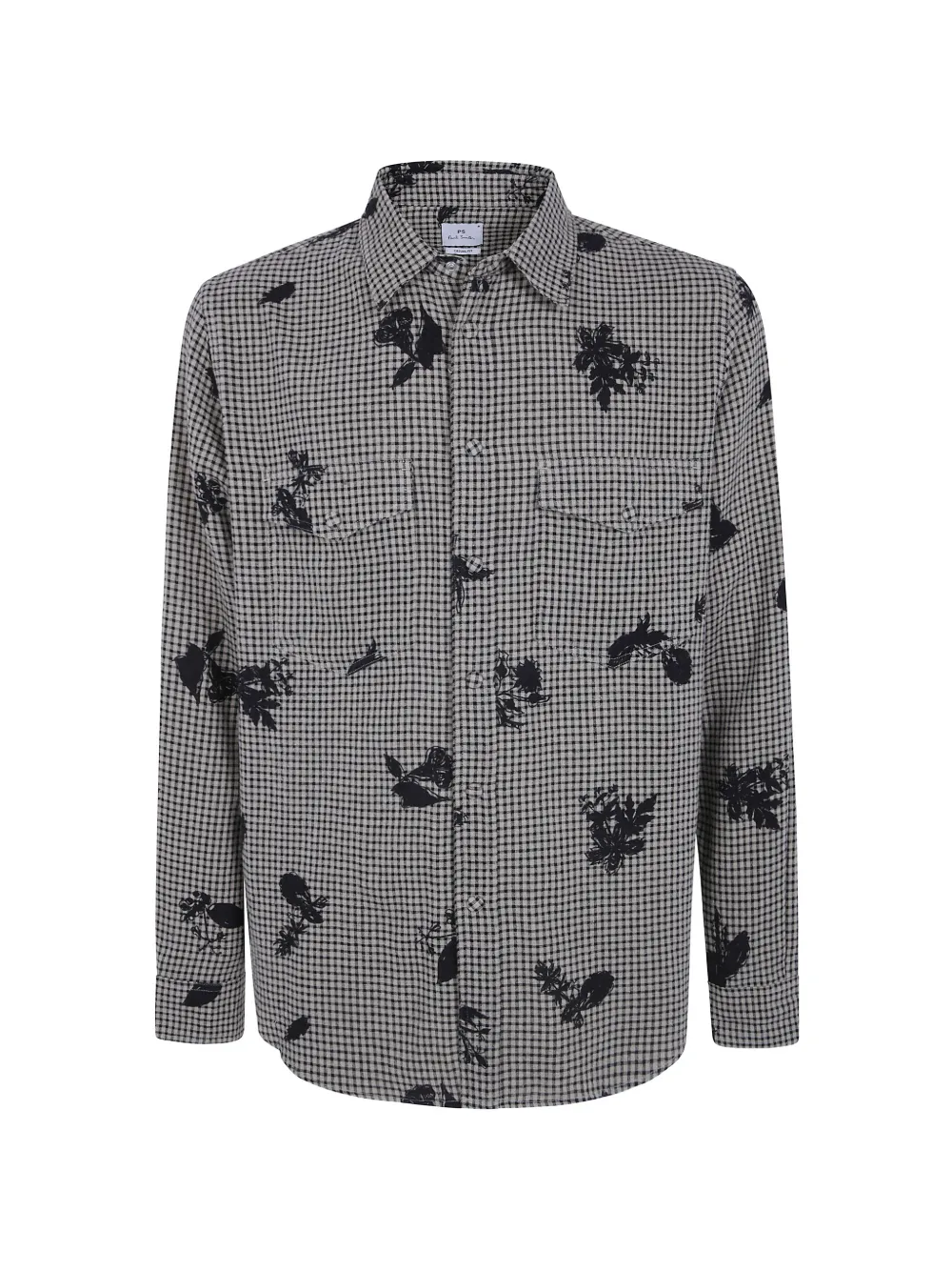 PS Paul Smith floral-print gingham shirt