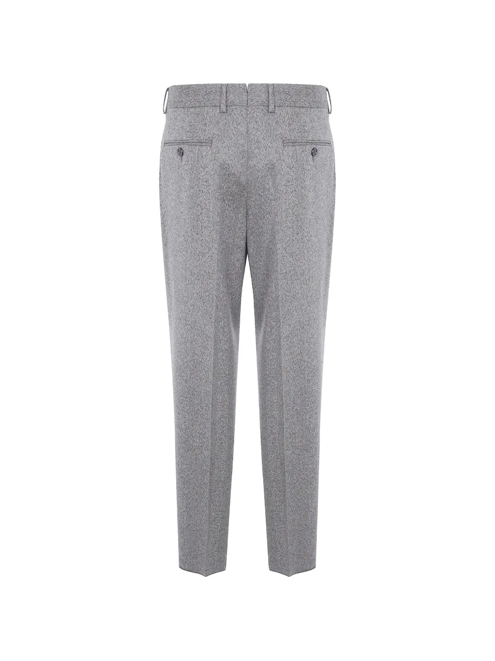 Zegna Wollen plooibroek met visgraatpatroon Grijs