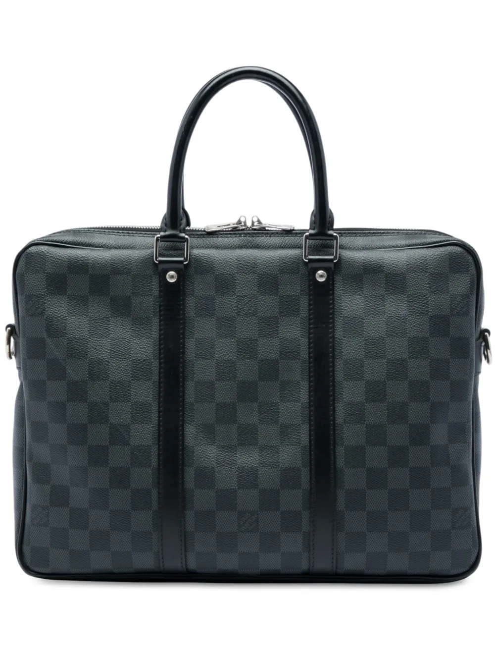Louis Vuitton Pre-Owned 2021-2026 Damier Graphite Porte Documents Voyage PM business bag - Nero