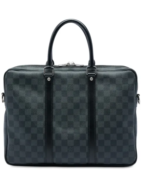 Louis Vuitton Pre-Owned 2021-2026 Damier Graphite Porte Documents Voyage PM business bag