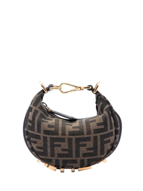 Fendi Pre-Owned bolsa hobo Fendigraphy nano en jacquard con FF 2021-2023