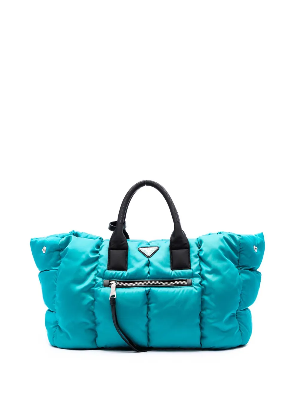 Prada Pre-Owned sac à main Tessuto Bomber grand modèle (2013-2026) - Bleu