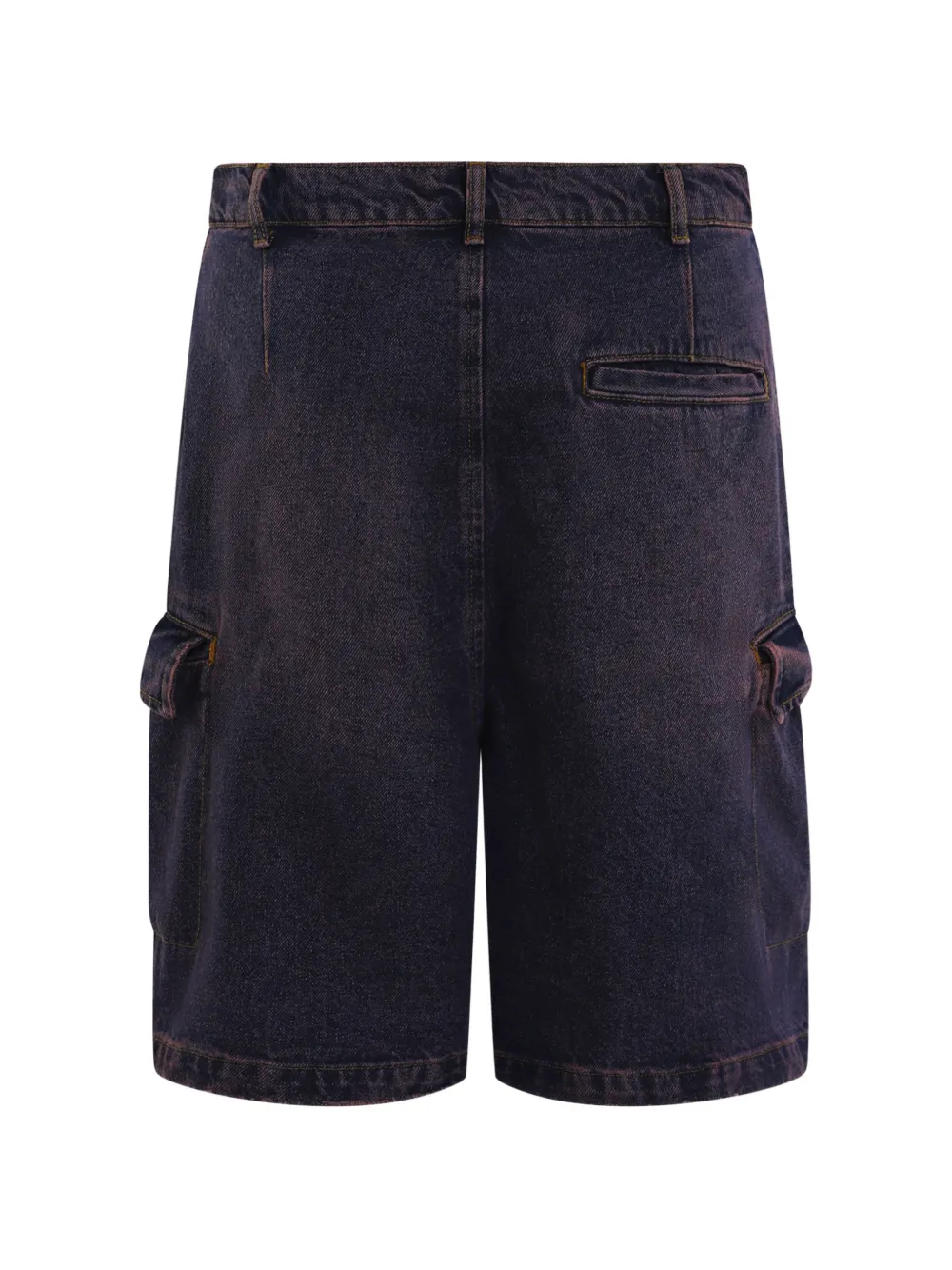 FLÂNEUR Denim cargo shorts met wassing Paars