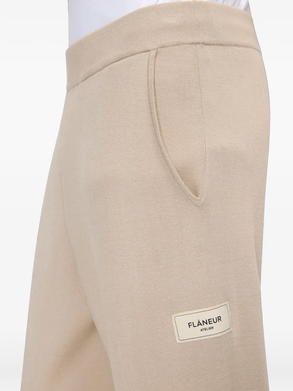 FLÂNEUR Atelier gebreide broek Beige
