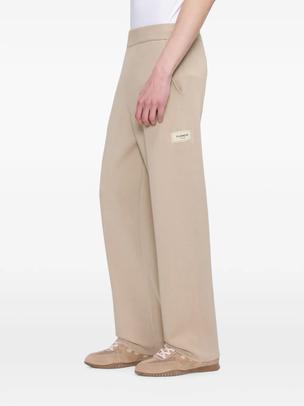 FLÂNEUR Atelier gebreide broek Beige