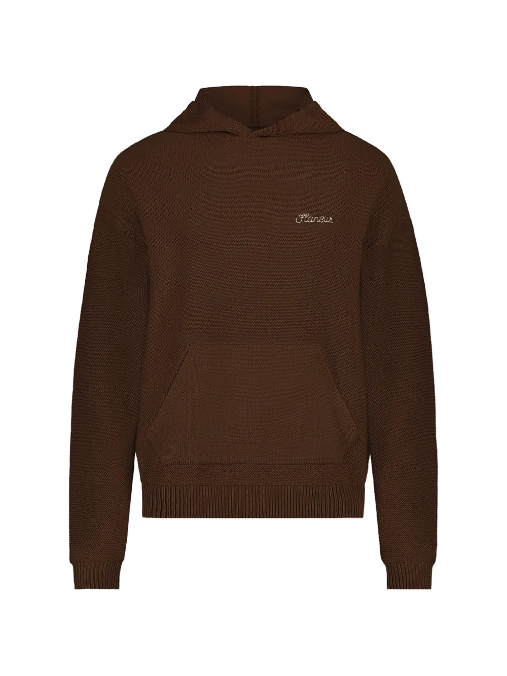 FLÂNEUR Signature knit hoodie