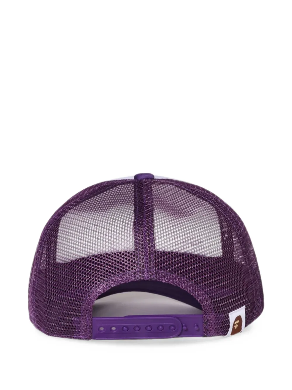 A BATHING APE College truckerpet met logo-print Paars