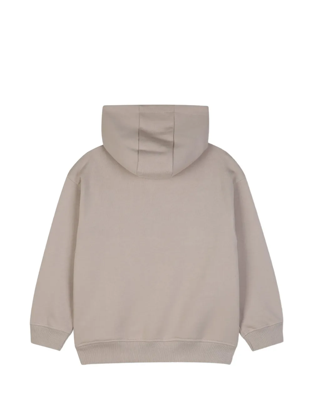 Dkny Kids logo-patch half-zip hoodie Beige