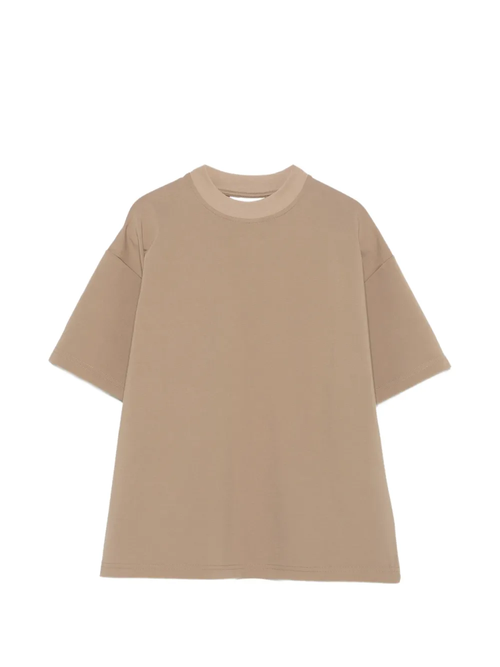 YES LONDON logo-patch T-shirt - Marrone