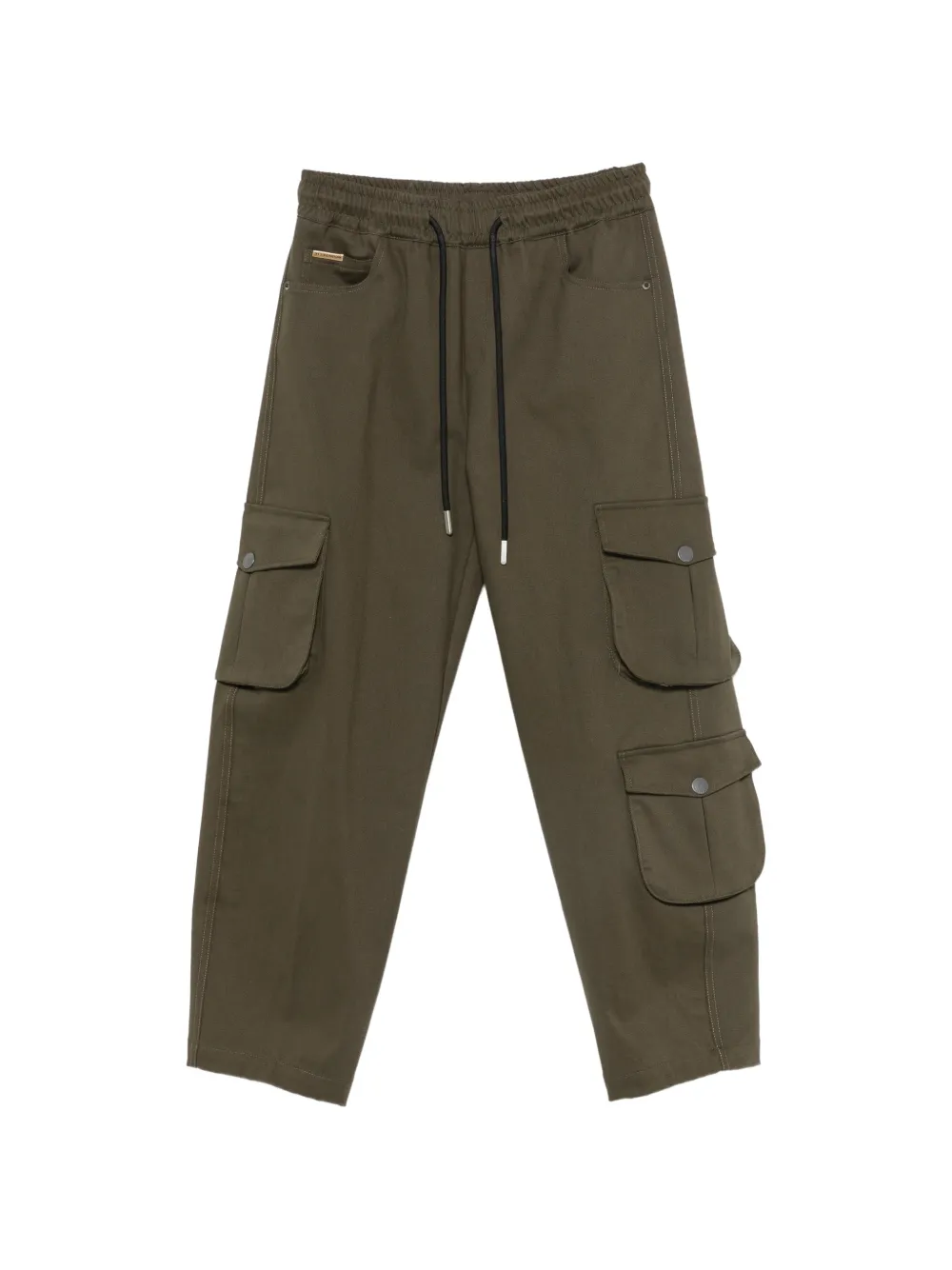 YES LONDON drawstring cargo pants - Verde