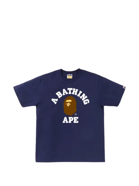A BATHING APE® College logo-print T-shirt