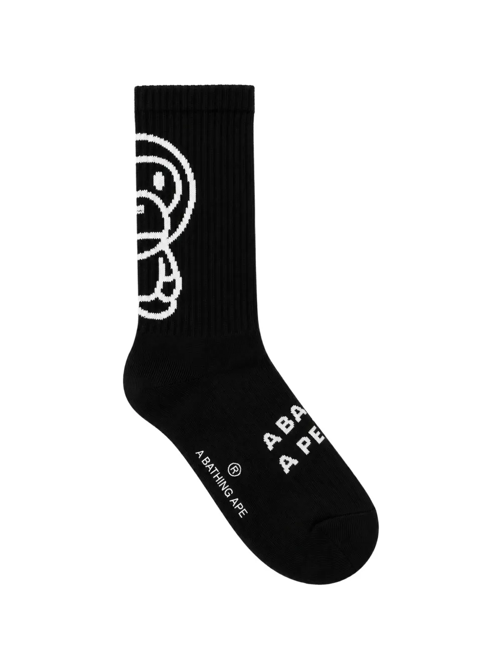 A BATHING APE® Baby Milo intarsia-knit socks - Noir A BATHING APE® Baby Milo intarsia-knit socks - Noir