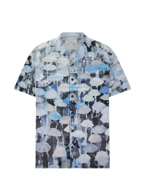 FLÂNEUR umbrella-print short-sleeve shirt