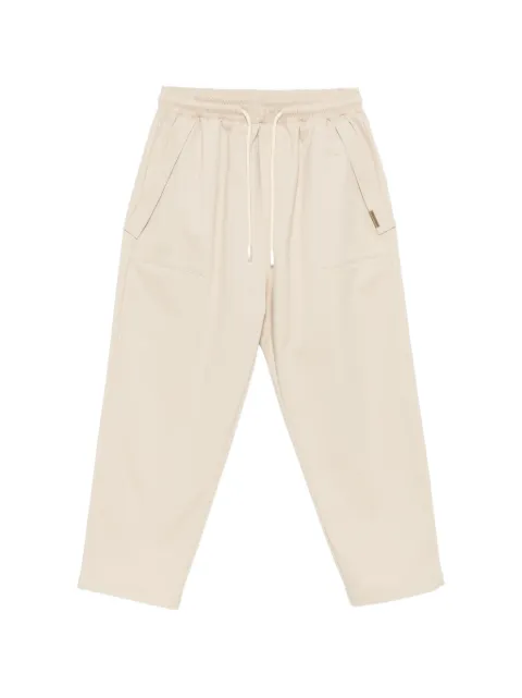 YES LONDON check-pattern drawstring trousers