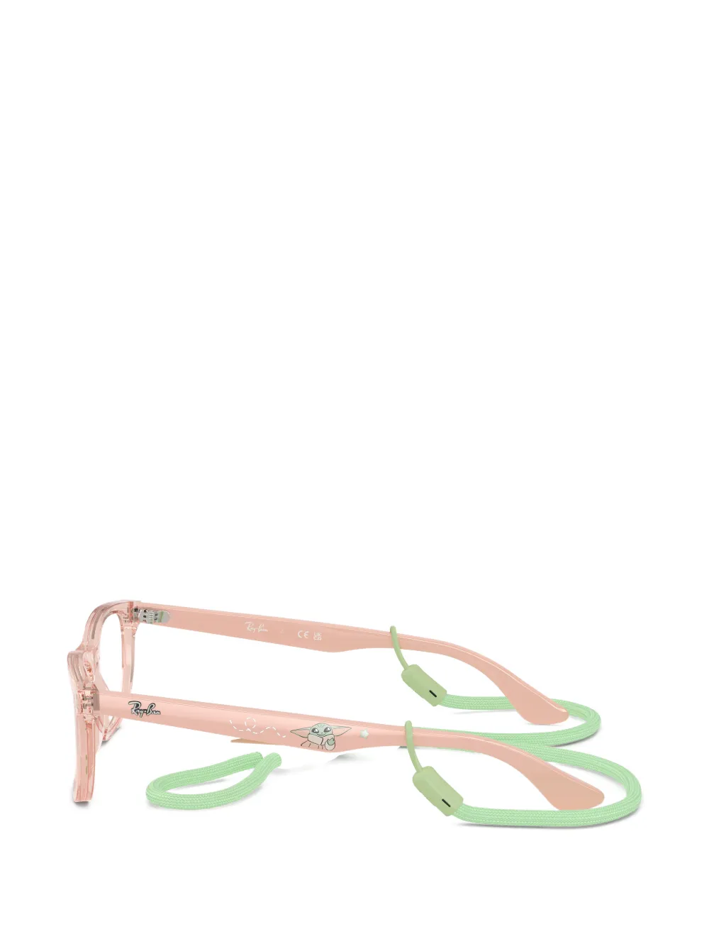 RAY-BAN JUNIOR Star Wars™ Grogu New Wayfarer mini-bril met geometrisch montuur Roze