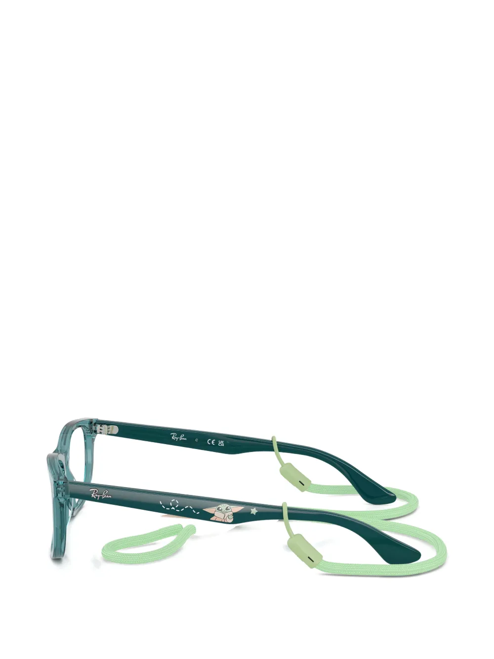 RAY-BAN JUNIOR Star Wars™ Grogu New Wayfarer mini-bril met geometrisch montuur Groen